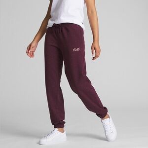Puma Women's Live In Burgundy Speckled Sweatpants